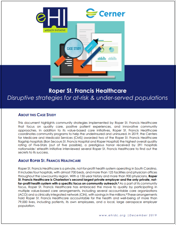 Roper St. Francis Case Study Executives for Health Innovation